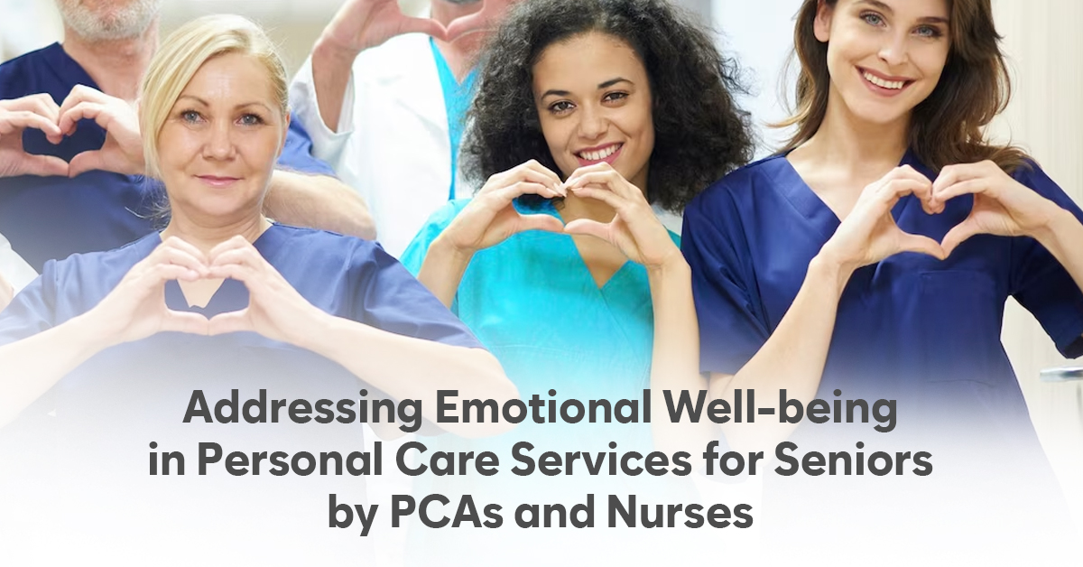 Addressing emotional health in personal care services