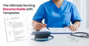 Title image for the blog on Nurse resume template