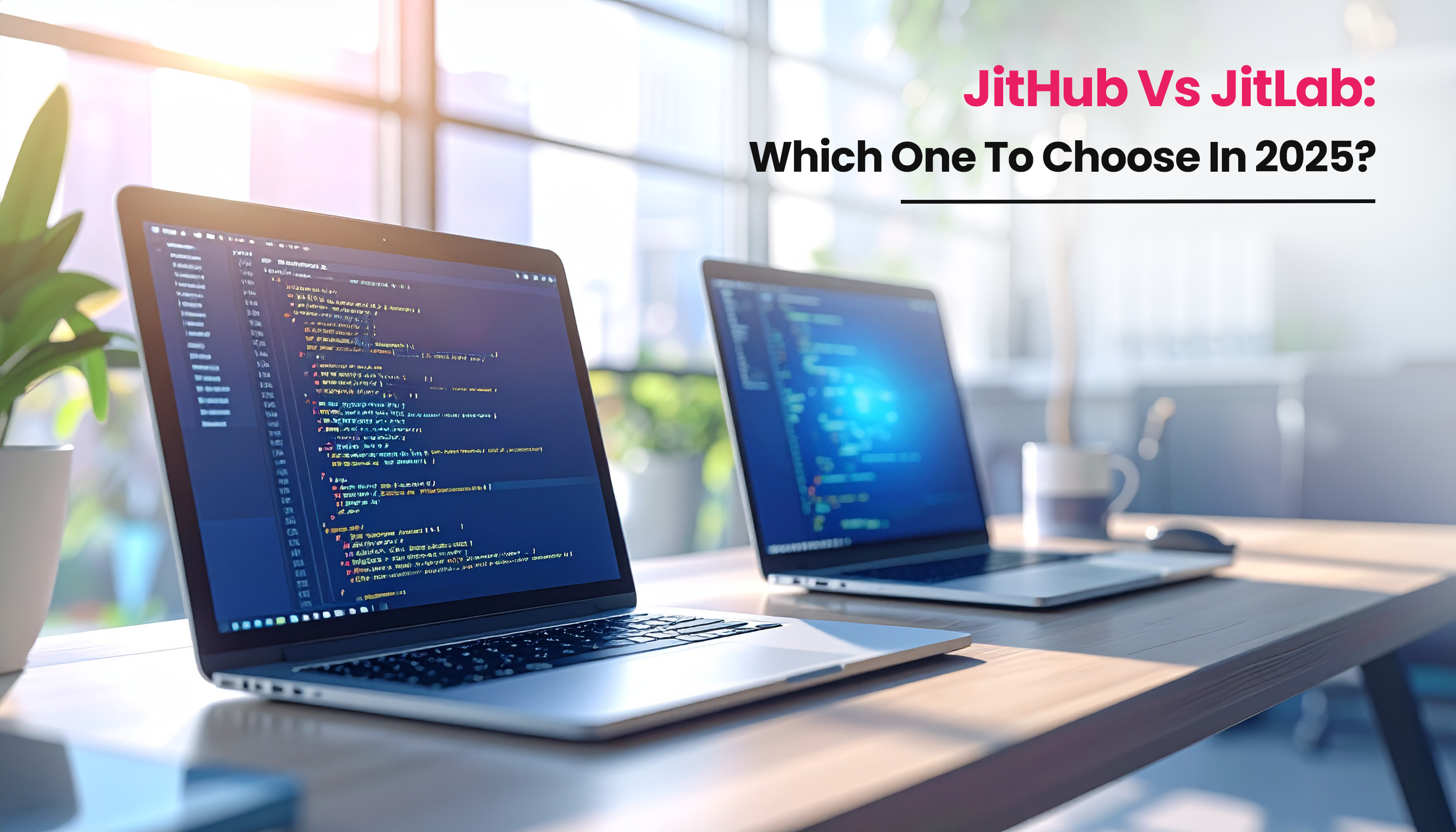 title image for the blog on GitHub vs GitLab