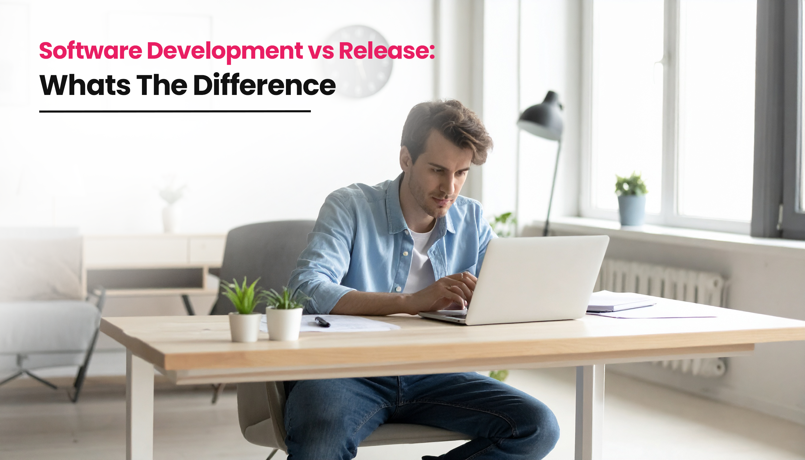 Title image for the blog on Deployment vs Release in DevOps