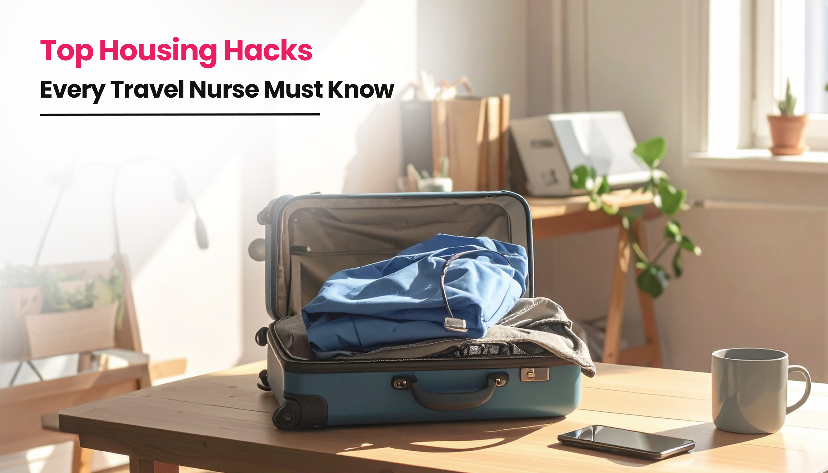 title image for the blog on Housing & Accommodation Tips for Travel Nurses