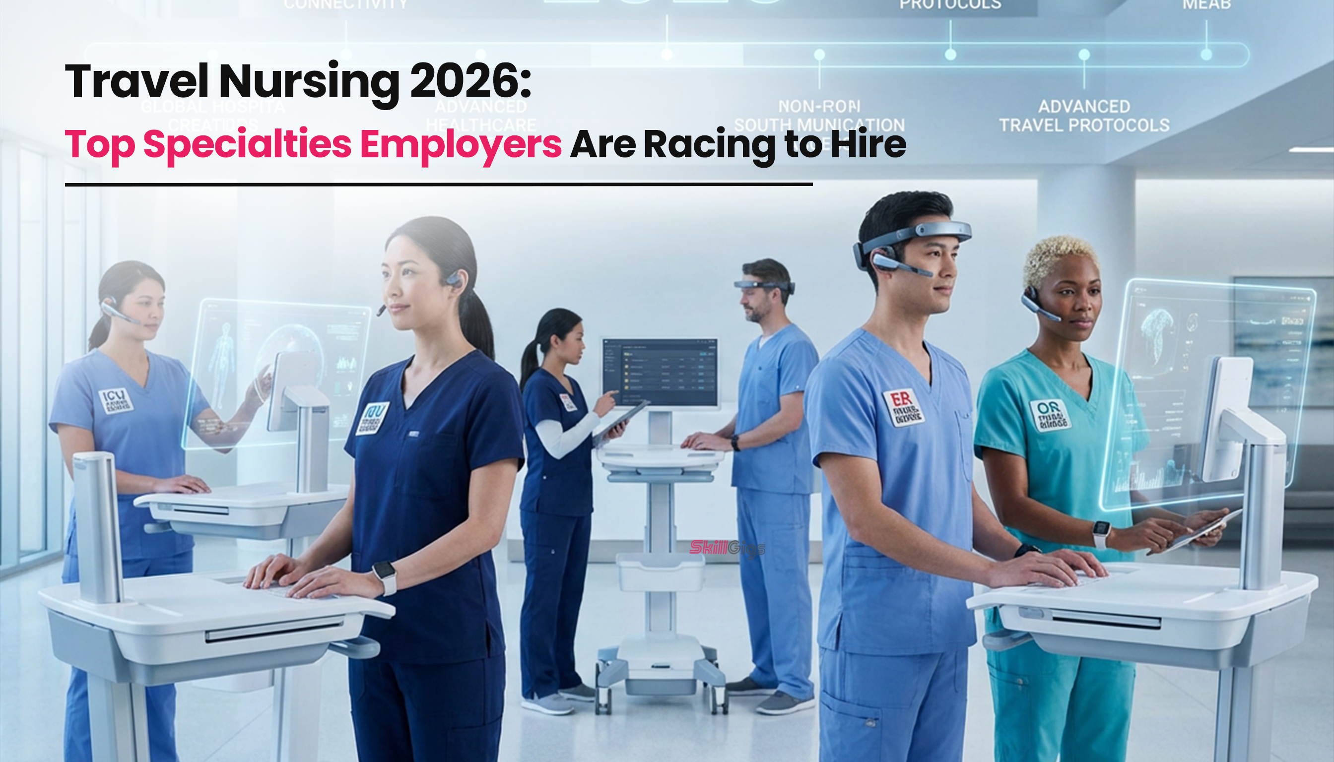 title image for the blog on Types of Travel Nurses