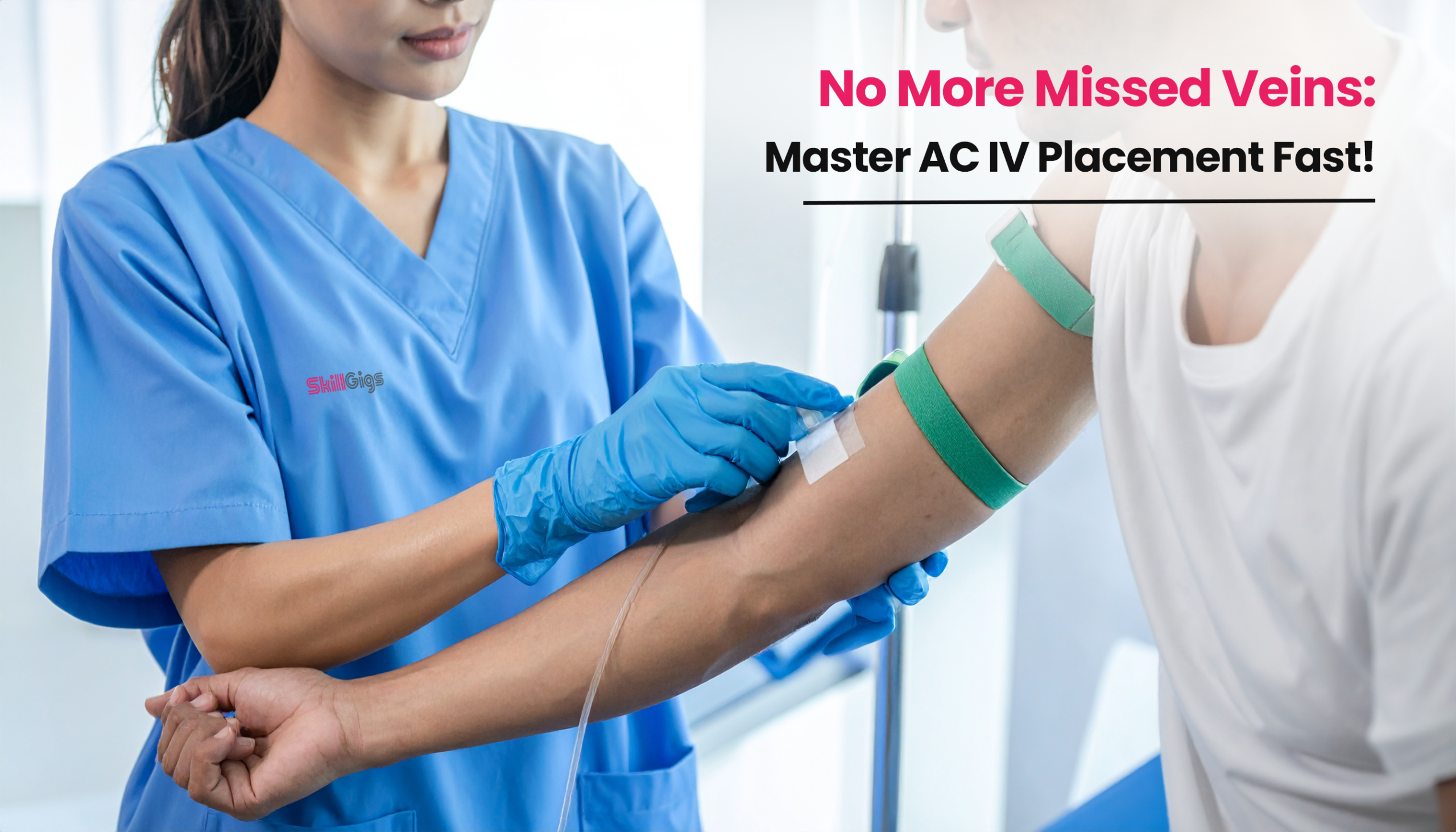 Title image for the blog on AC (Antecubital) IV (Intravenous) Placement: Step-by-Step Guide
