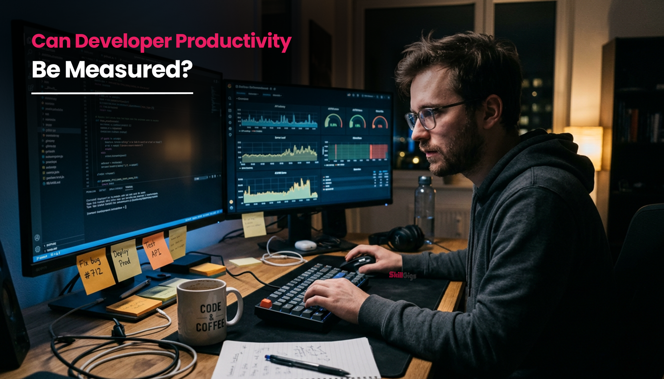 title image for the blog on Can Developer Productivity Really Be Measured? A Practical Guide for Modern Teams