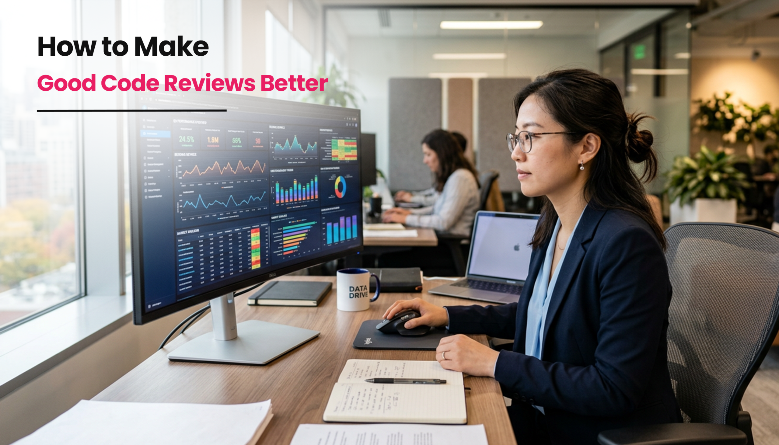 Title image for the blog on How to Make Code Reviews More Effective In 2026