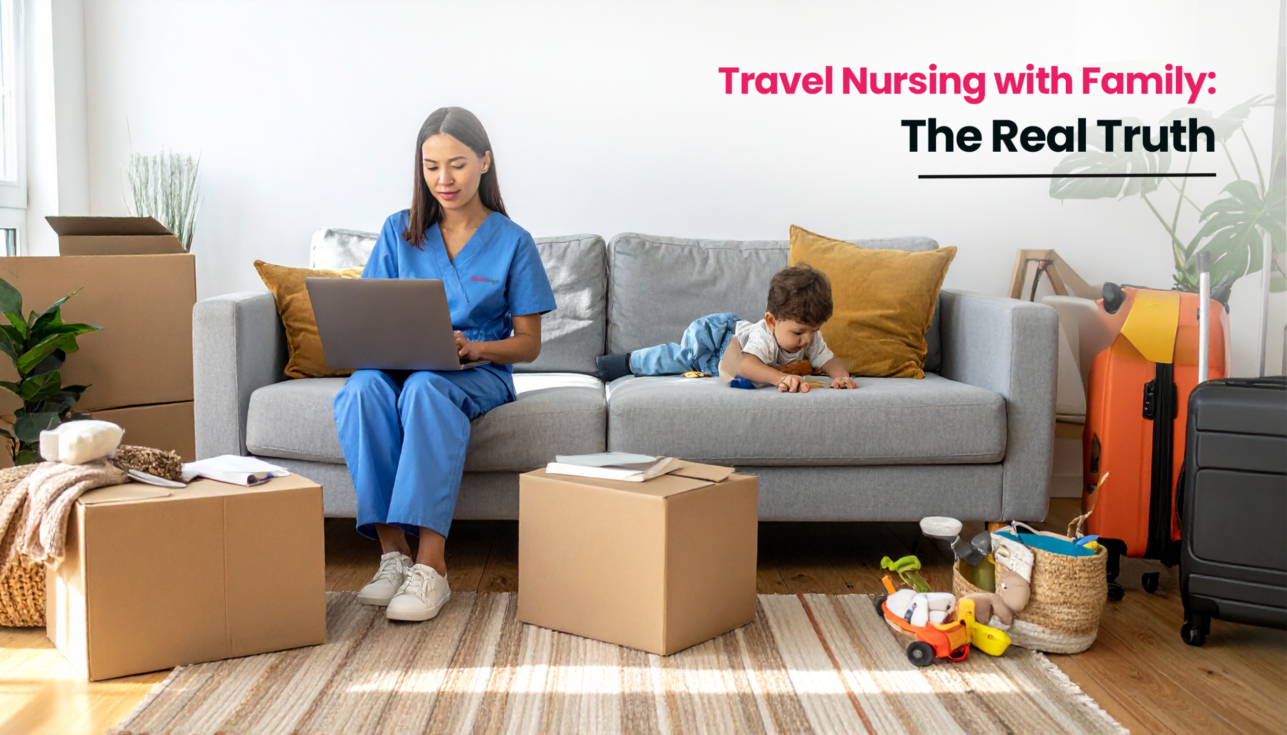 Title image for the blog on The Truth About Travel Nursing with Family in 2026
