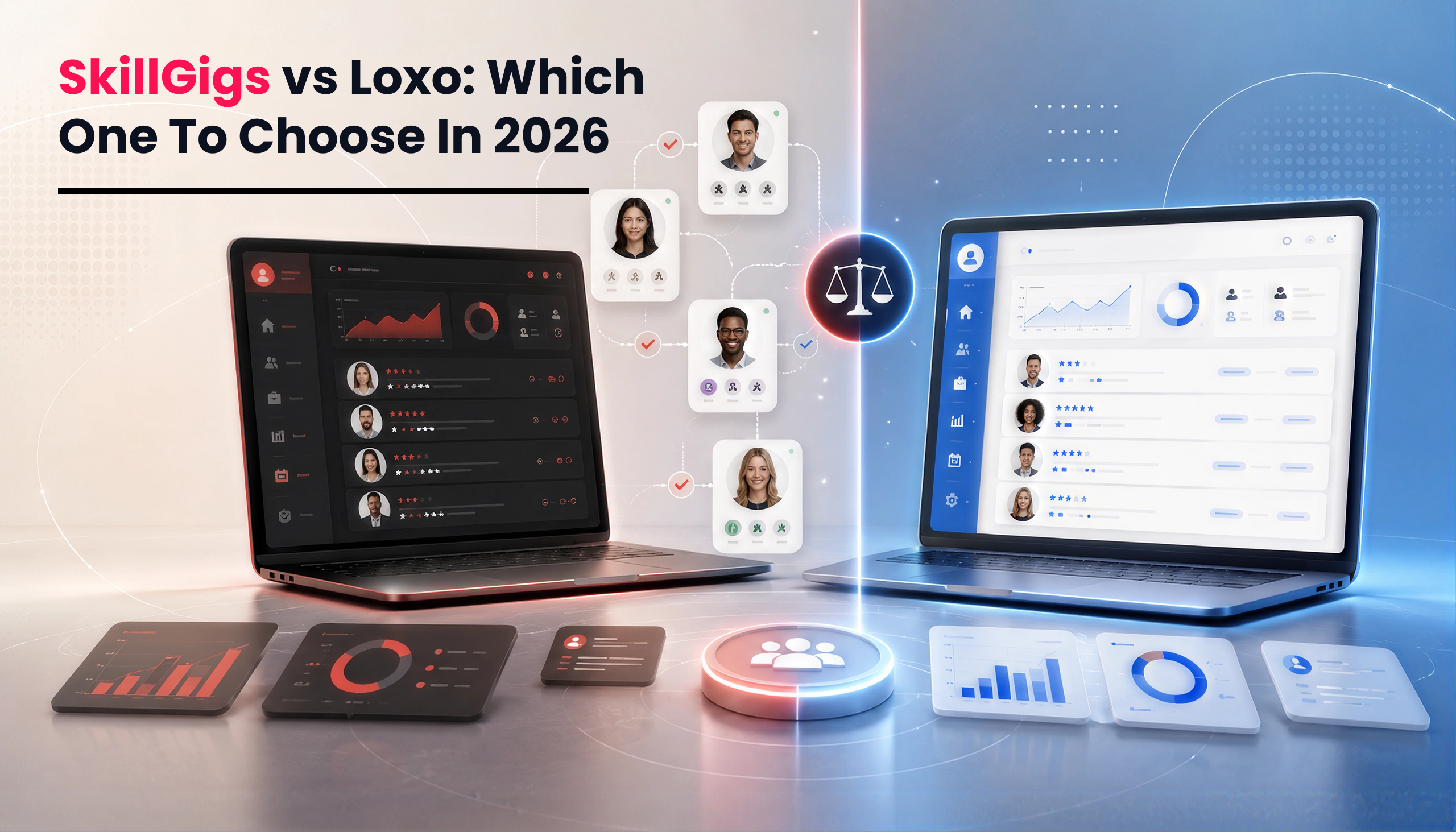 Title image for the blog on SkillGigs vs. Loxo