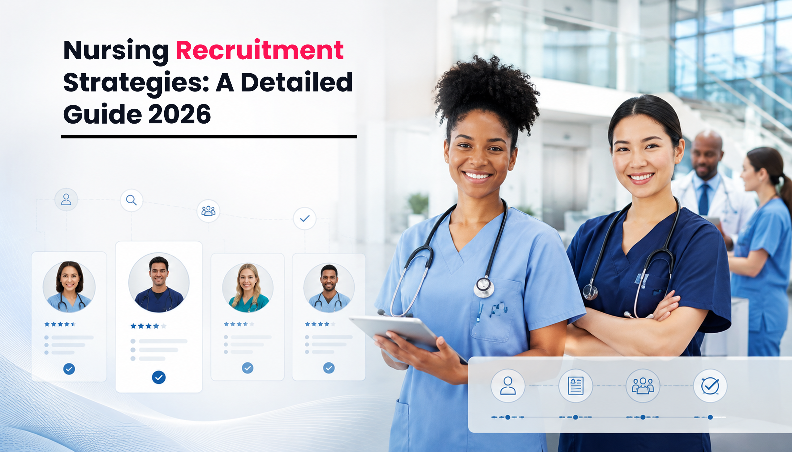 Title image for the blog on 9 Nursing Recruitment Strategies That Actually Work in 2026