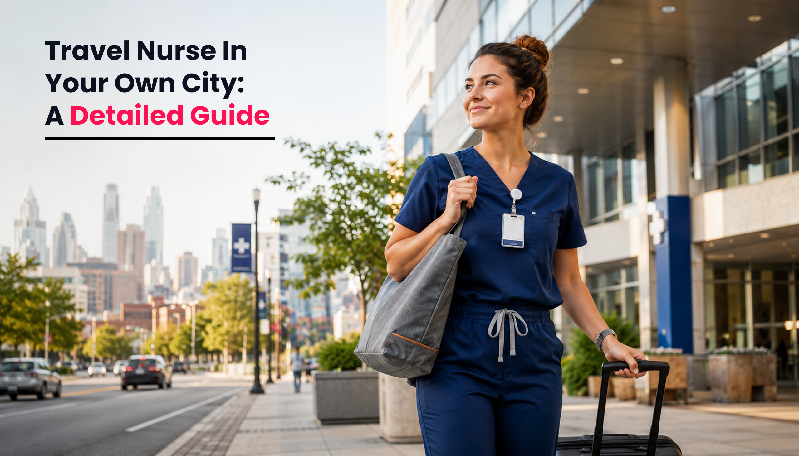 Title image for the blog on Can You Be a Travel Nurse in Your Own City?