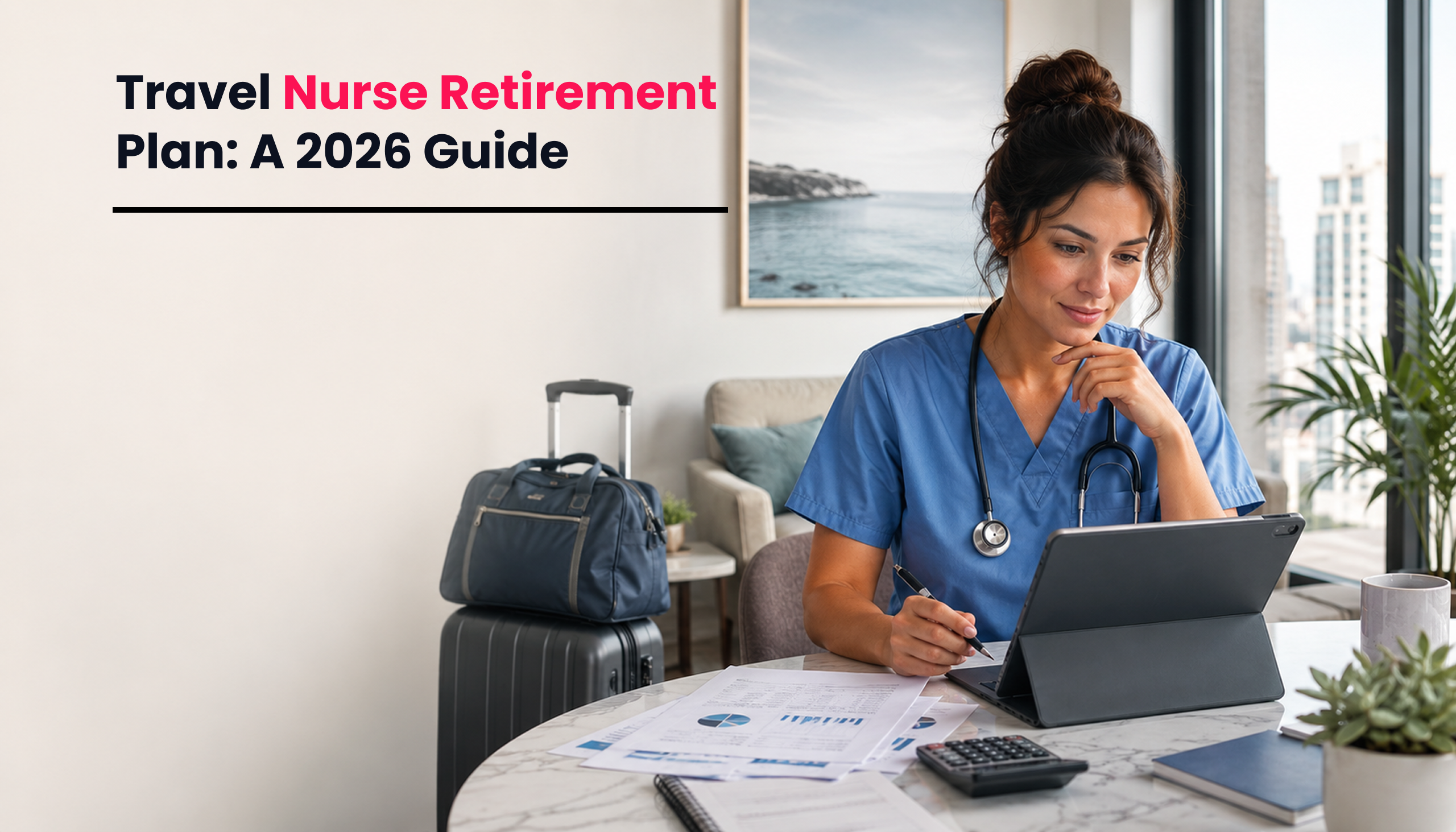 Title image for the blog on Travel Nurse Retirement Plan