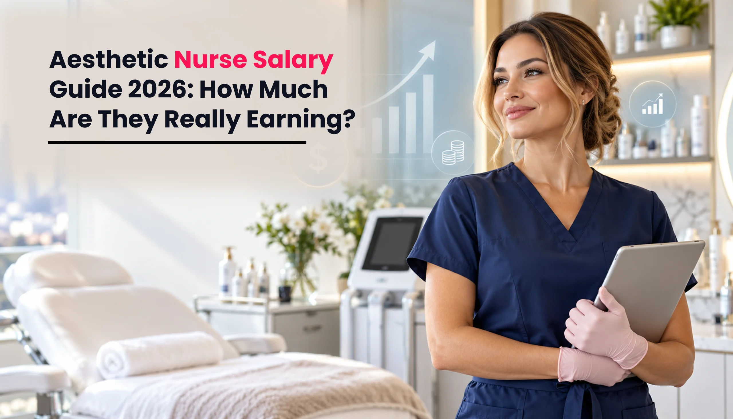 Title image for the blog on How Much Do Aesthetic Nurses Make in 2026?