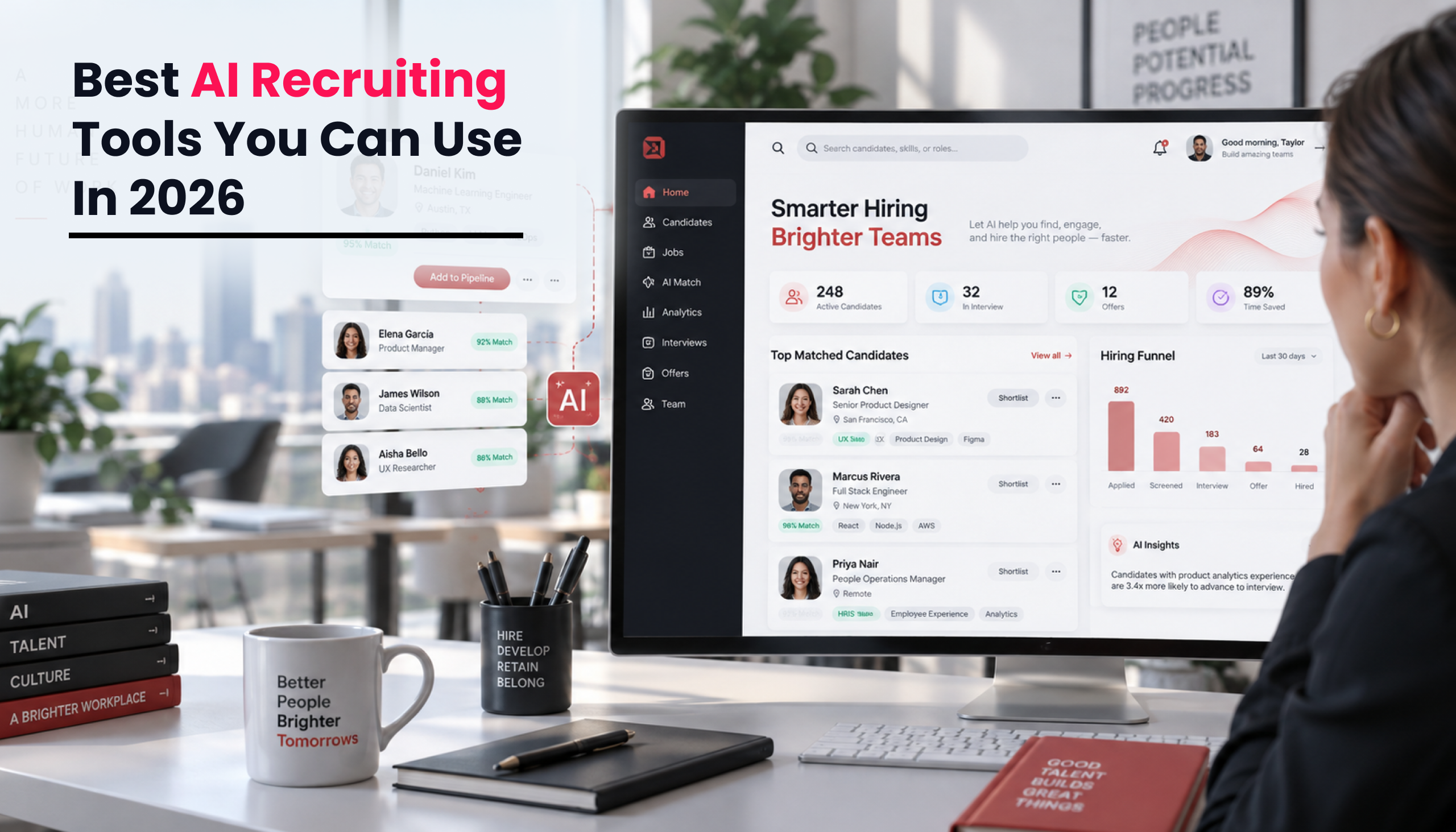Title image for the blog on 5 Best AI Recruiting Tools in 2026 (By Use Case and Industry)