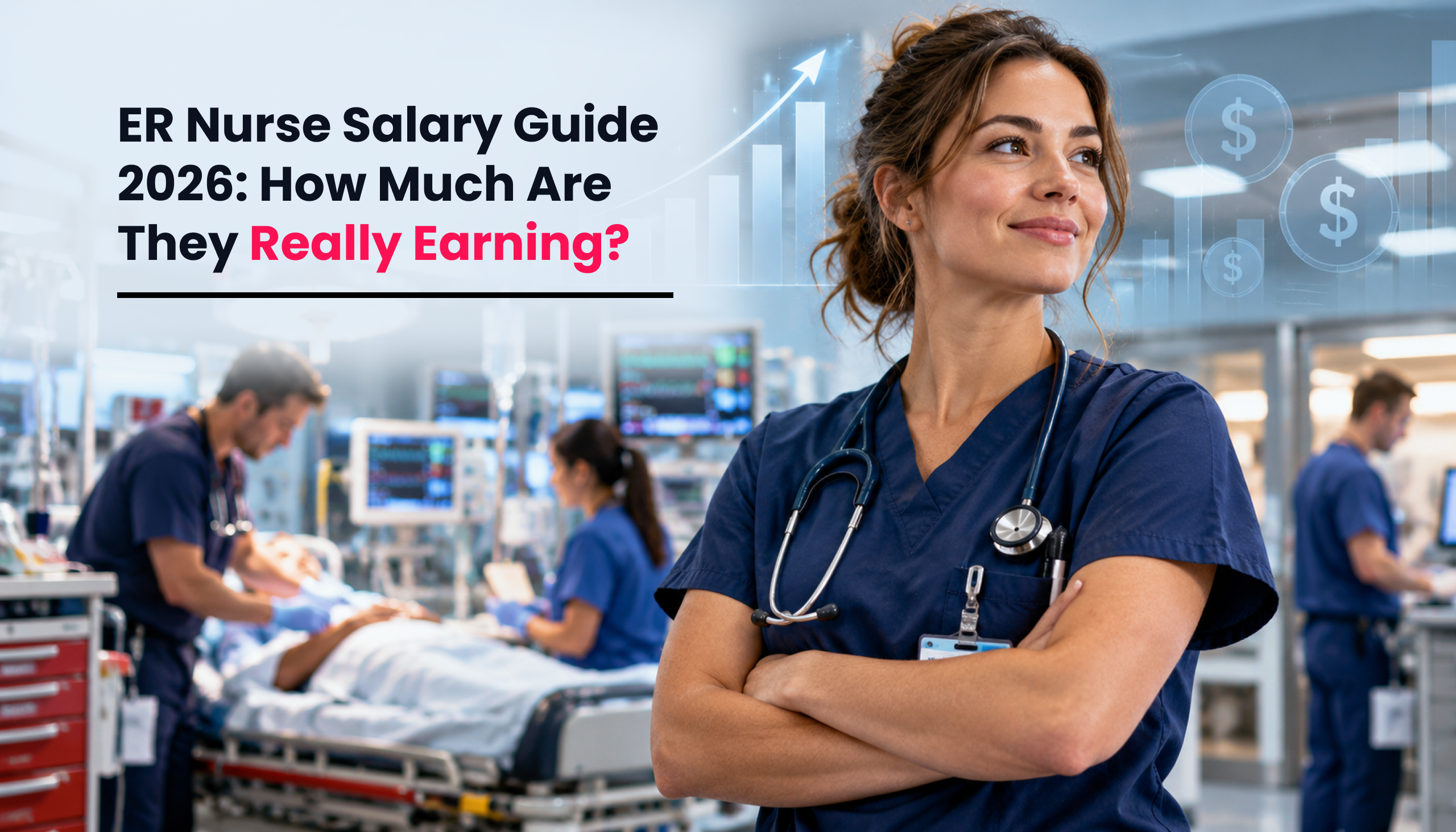 Title image for the blog on How Much Do ER Nurses Make in 2026? ER RN Salary Guide