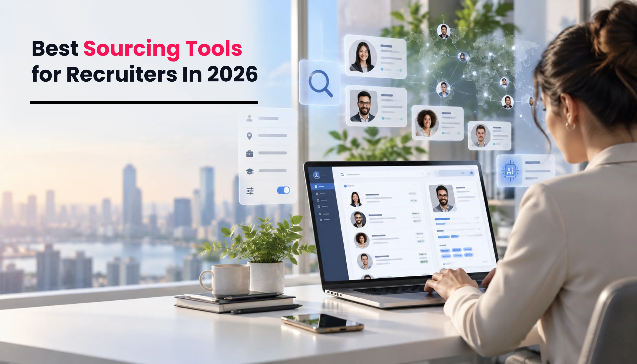 Title image for the blog on Which Sourcing Tools To Use For Efficient Recruiting In 2026
